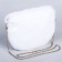Plush bag, 24x19x3 cm, white color