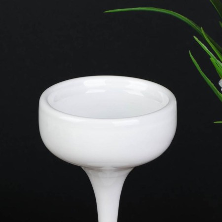 Glass "Glass" Creck "White Set 3 pcs H- 20, 23, 26x12x12 cm-4