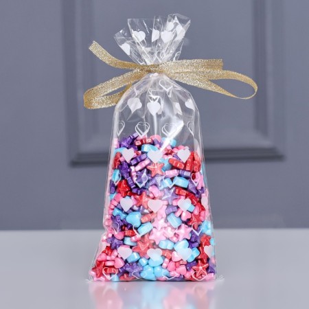 Package packing bopp, "heart" 9*19 cm-1