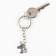 Key keychain Metal “unicorn”, 7.5 x 3.7 cm