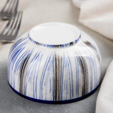 Ceramic bowl “breeze”, 370 ml, 11 × 6 cm, blue color-2
