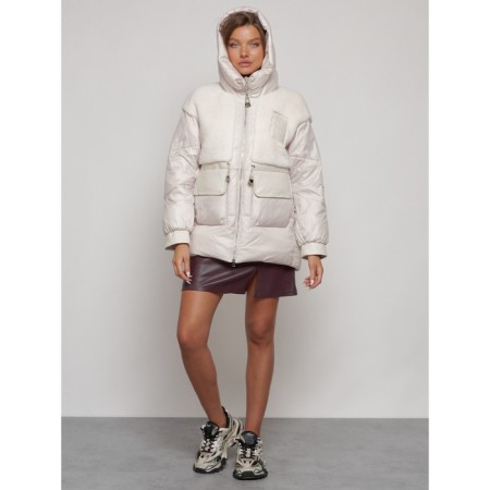 Winter jacket, size 50, beige color-3