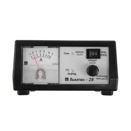 Charger of the battery vimpel-28, 7 a, 12 V, arrow ammeter-1