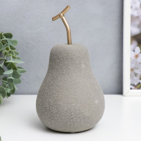 Polystone souvenir "Gray matte pear" 19.5x11 cm-2