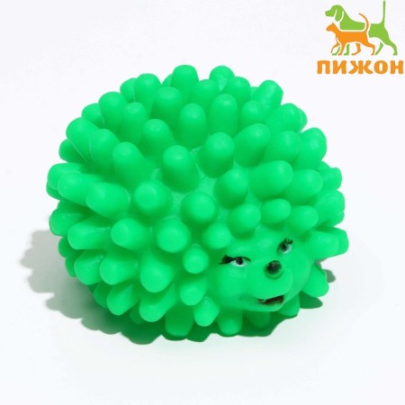 Brying toy "Hedgehog" Small for dogs, 6.5 cm, green
