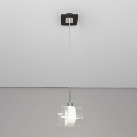 Suspended Citilux Virta CL139012, 12x10x25 cm, 1x60W, E14, gray color.-3