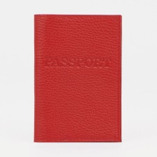 Cover for passport, red color