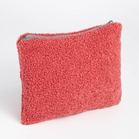 Lightning cosmetic bag, textura, pink color-4