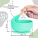 Baby plate on a suction cup, spoon, crush me, turquoise