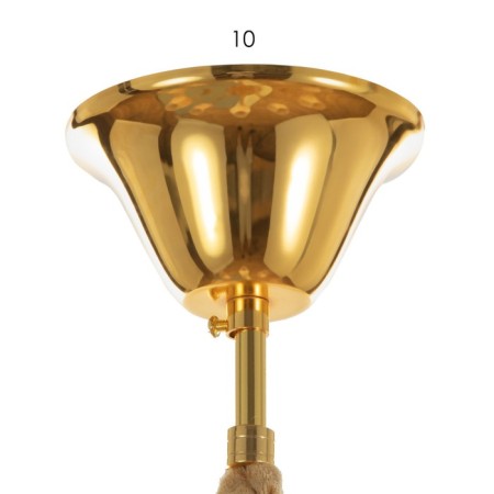 Palermo chandelier 8he14 25W cognac 72x72x60-90 cm Bayerlux-4