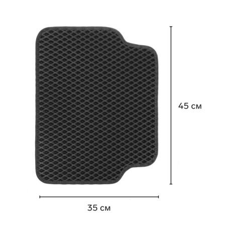 EVA carriers of automobile, universal, m (low-commandment), edging, black, set-2