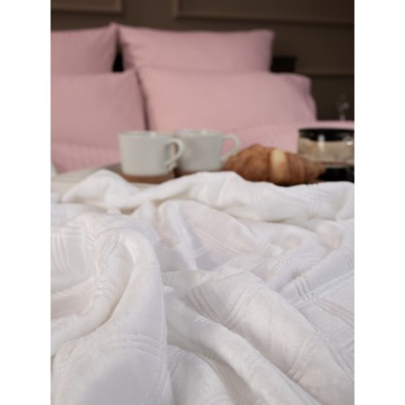 Texrepublic blanket, size 200x220 cm, white color-8