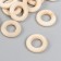 Decor for creativity tree "Rings" set 15 pcs natural 2x2 cm