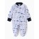 Details for children with closed legs "whales", white/blue color, height 68 cm