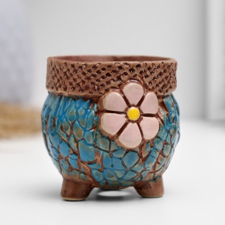 Pot "Flower" on the legs, 6*6*5cm-1