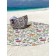 Pareo and beach rug "Field sketches", D = 150 cm