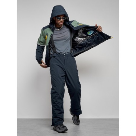 Ski costume men's winter, size 48, khaki color-14