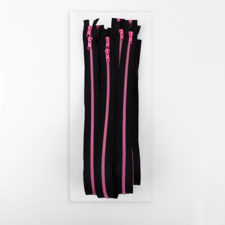 Lightning "Tractor", No. 5, connective, castle machine, 70 cm, black/pink color-2