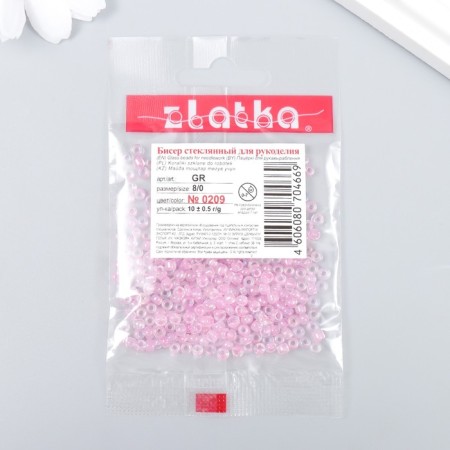 Beads "Zlatka" 08/0, 3 mm, 10 g 0209 St.-2