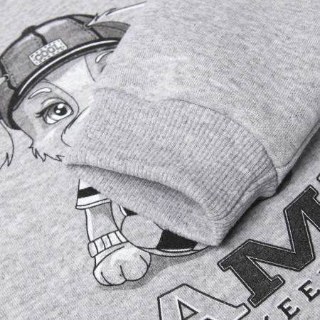 A set for a boy (sweatshirt, trousers), I was launched, the color is black/gray melange, height 86-2