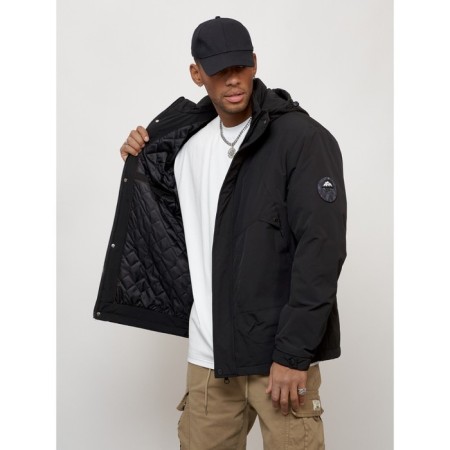 Male spring jacket, size 50, black color-3