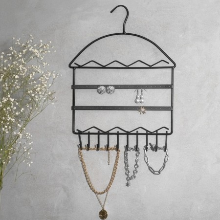 Organizer for jewelry "hanger", 27.5 × 37.5 cm, black color-1