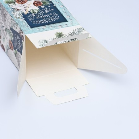 Gift box "Happy New Year", 12.4 x 13.4 x 15.6 cm-5