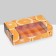 The box is folding, under 5 eclairs “tangerines”, 25.2 x 15 x 6.6 cm