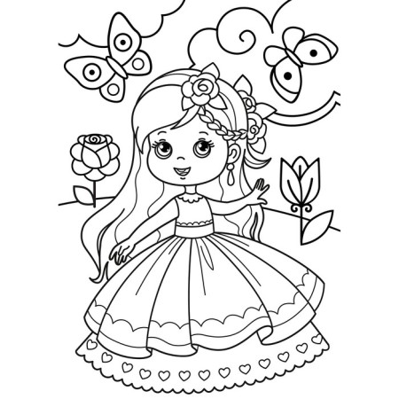 Set for creativity. Coloring with sparkles "Princess"-2