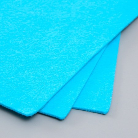 A set of soft felt "Astra" (3 pcs) blue, 3 mm, 400 gr. 20x30 cm-2