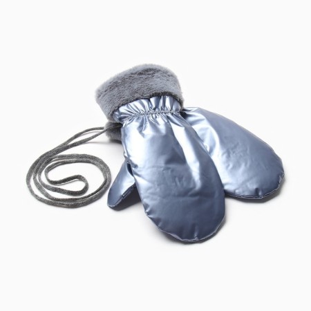Women's mittens at the lawsuit Minaku shine 24 cm blue