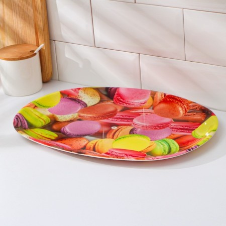 Plastic tray "Sweets", 38 × 28 × 2.5 cm, color mix-3