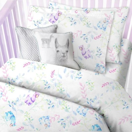 Bed linen 1.5 joint venture "Lams on the branches", size 145x210 cm, 145x210 cm, 50x70 cm