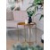 Flower composition "Eucalypt" in a bottle vase, green color / chocolate
