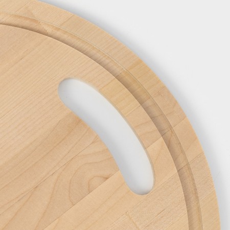 Board of a cut round with a gutter, d = 28x0.8, an array of birch-5