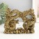 NECKE Polystone for bronze "Dragon and Phoenix. Family Welfare" 4x15.5x12 cm