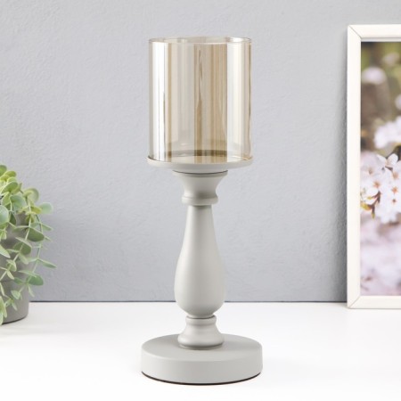 Summary metal per 1 candle d = 10 cm "Woland" gray 11x11x36 cm-1