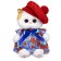 Soft toy "Lee Baby in a dress and openwork beret", 20 cm