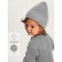 Cap with lapel Children's Amarobaby Pure Love Tot, size 46-48 cm, color gray color