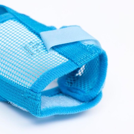 Muzzle mesh with double fixation, size S, blue-2