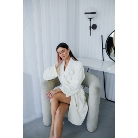 Frequency bathrobe, size 50, champagne color-7