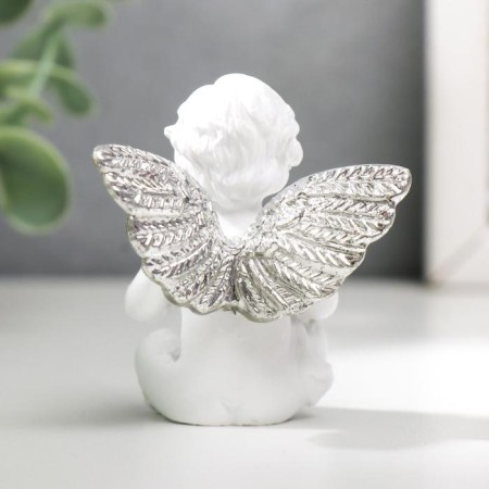 Polystone souvenir "Snowthrough angel with crystal heart" mix 5.5x4.7x3.5 cm-3