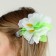 Hawaii set "Tropics": skirt, clamp, wreath, white color
