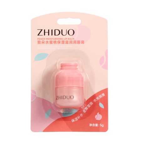 Moisturizing lip balm with peach, 5 g