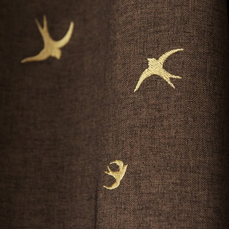 Set of curtains "Prime", size 145 x 280 cm - 2 pcs picked up - 2 pcs, chocolate color-3