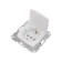 1-seater outlet kranz s/s with a lid s/y 16a fur. Bel KR-78-0213