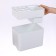 Loader stand, white, 9 round, 6 square, 18 x 26.5 x 18 cm