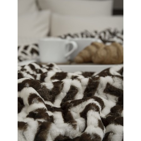 Texrepublic blanket, size 150x200 cm, brown color-7