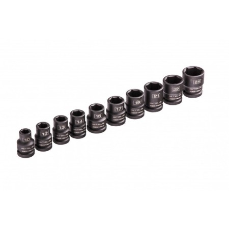 Set of end heads Stels 13997, 10-24 mm, 1/2 ", 10 pcs., Shock, hexagonal-1