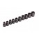 Set of end heads Stels 13997, 10-24 mm, 1/2 ", 10 pcs., Shock, hexagonal